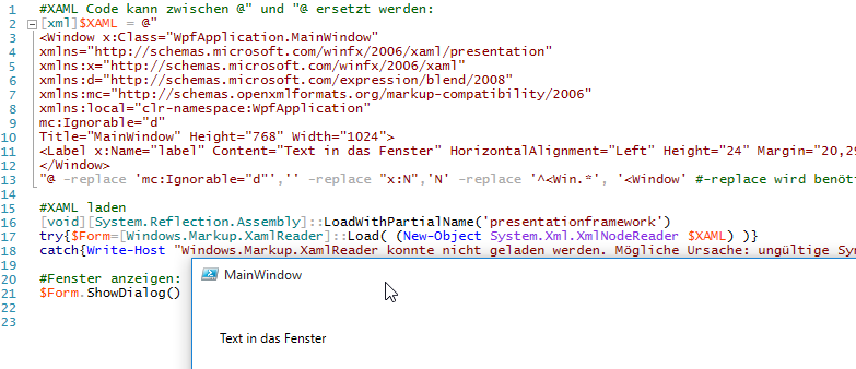 Powershell Wpf Gui Voraussetzungen Und Erste Gui Anwendung